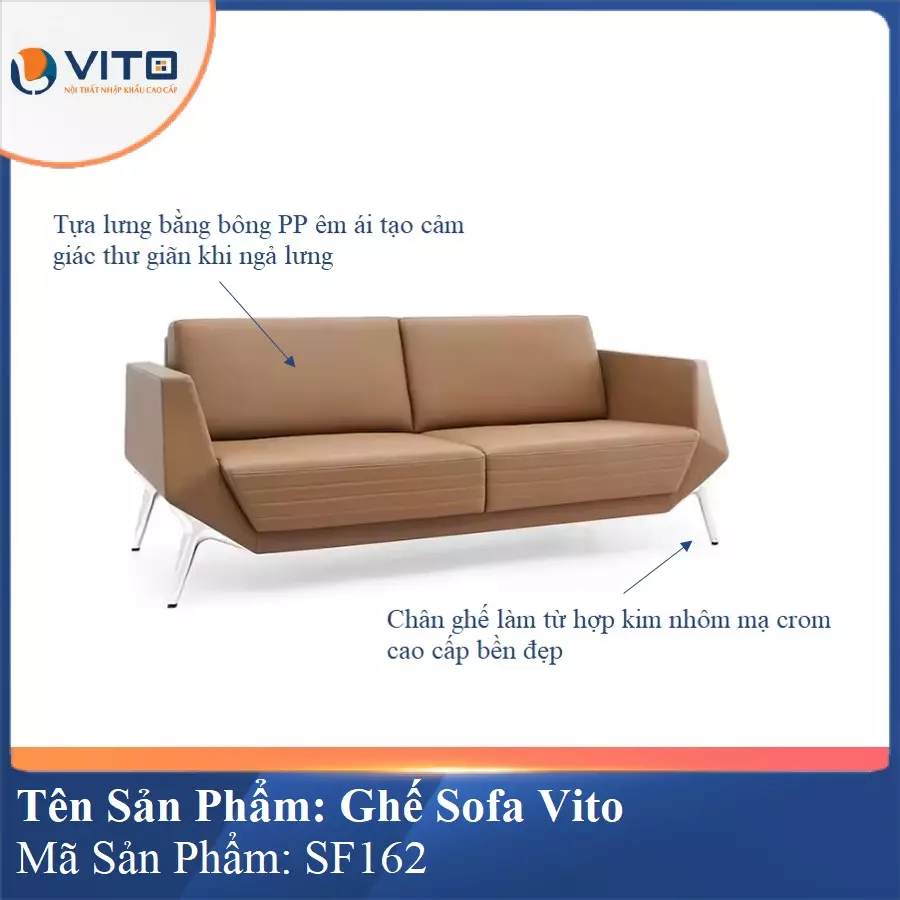 Bộ Ghế Sofa da cao cấp Vito SF162