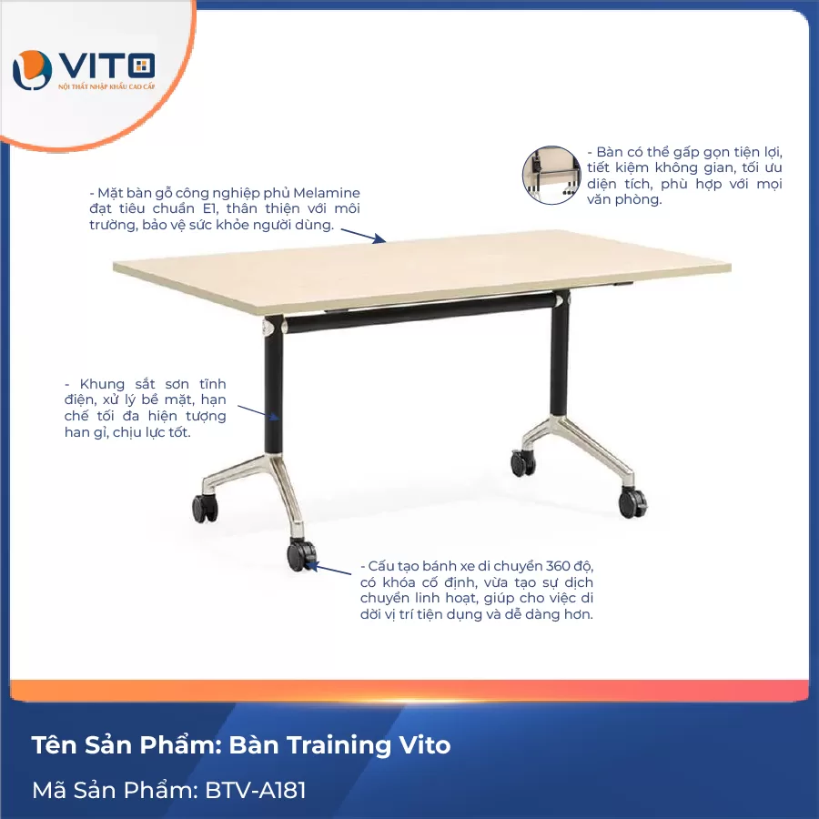 Bàn Training Vito BTV-A5050