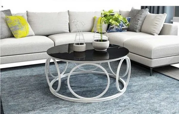 Bàn trà sofa Hà Nội mặt kính tinh tế