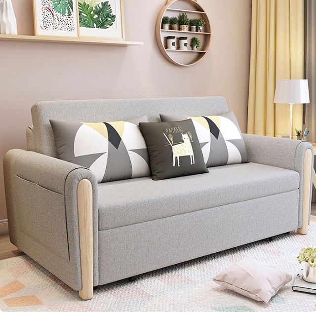 Đặt sofa ở góc phòng tận dụng khoảng trống tiết kiệm diện tích