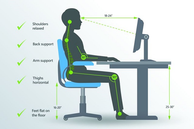 Lợi ích khi sử dụng ghế có kích thước chuẩn