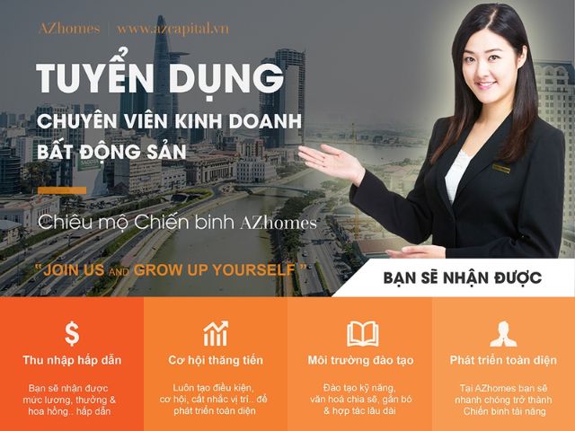 Mẫu tuyển dụng nhân viên kinh doanh bất động sản