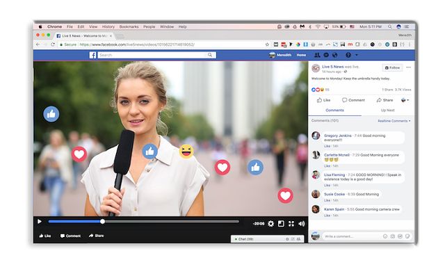 Facebooklive có nhiều tính năng nổi bật thu hút người dùng