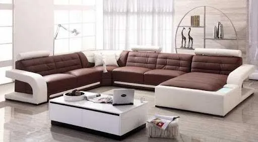 Mẫu sofa góc chữ U sang trọng và ấm áp