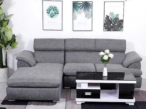 Sofa vải bố dạng góc chữ L