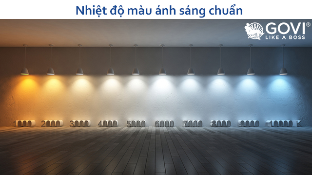 Bảng nhiệt độ màu ánh sáng chuẩn