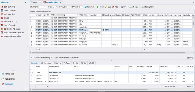 AZ-CRM giúp quản lý khách hàng một cách dễ dàng, đơn giản