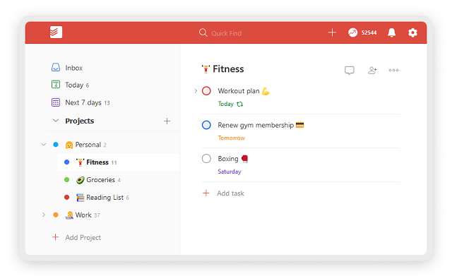 Todoist - Phần mềm quản lý công việc hiệu quả số 1 hiện nay