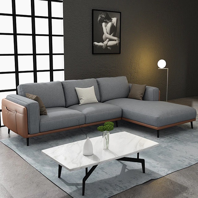 Sofa góc chữ L tiết kiệm diện tích