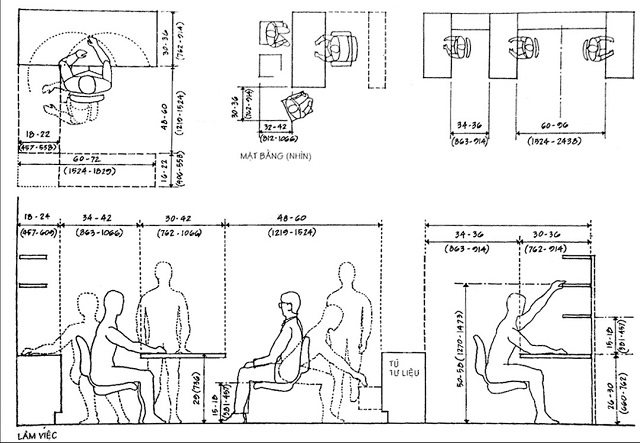 Ứng dụng nhân trắc học trong thiết kế nội thất