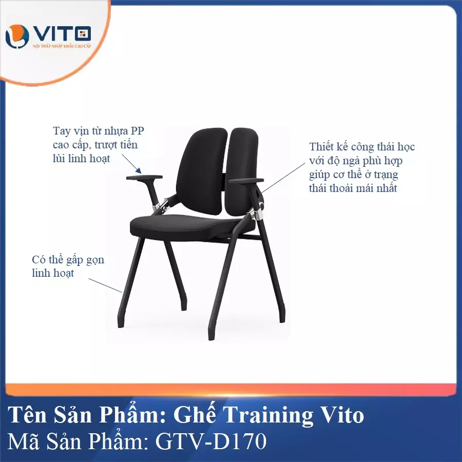 Ghế Đào Tạo Cao Cấp Vito GTV-D170