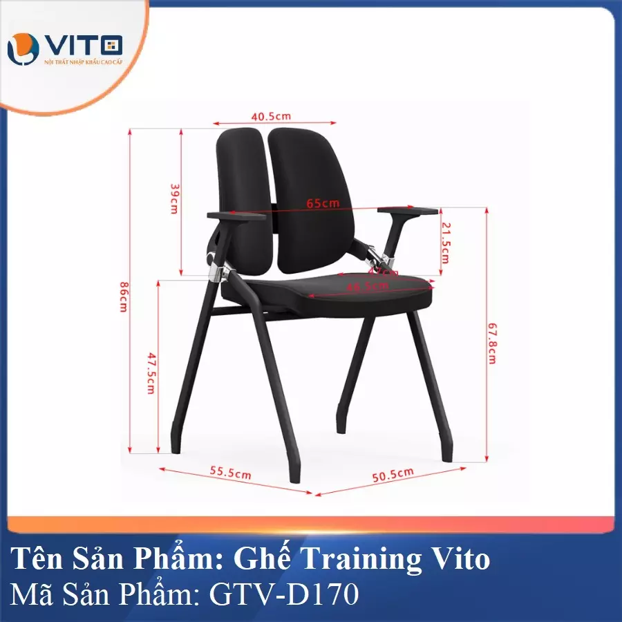 Ghế Đào Tạo Cao Cấp Vito GTV-D170