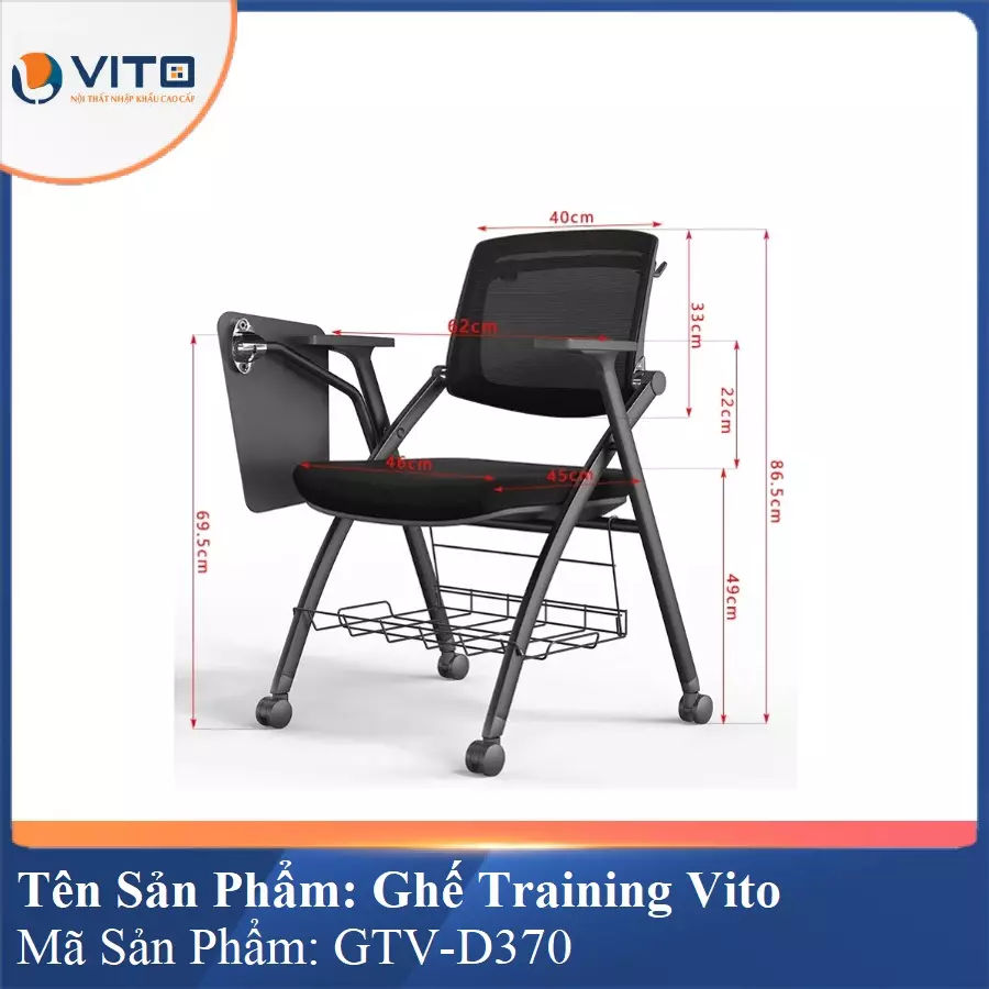 Ghế Đào Tạo Cao Cấp Vito GTV-D370