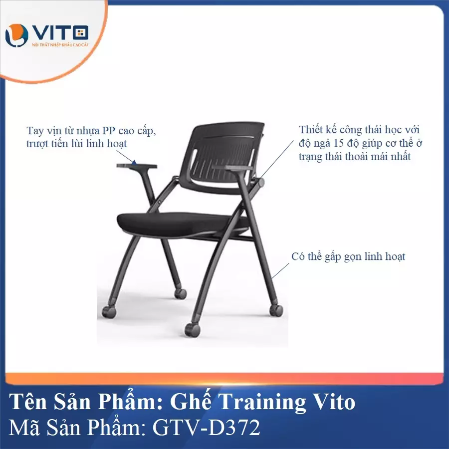 Ghế Đào Tạo Cao Cấp Vito GTV-D372