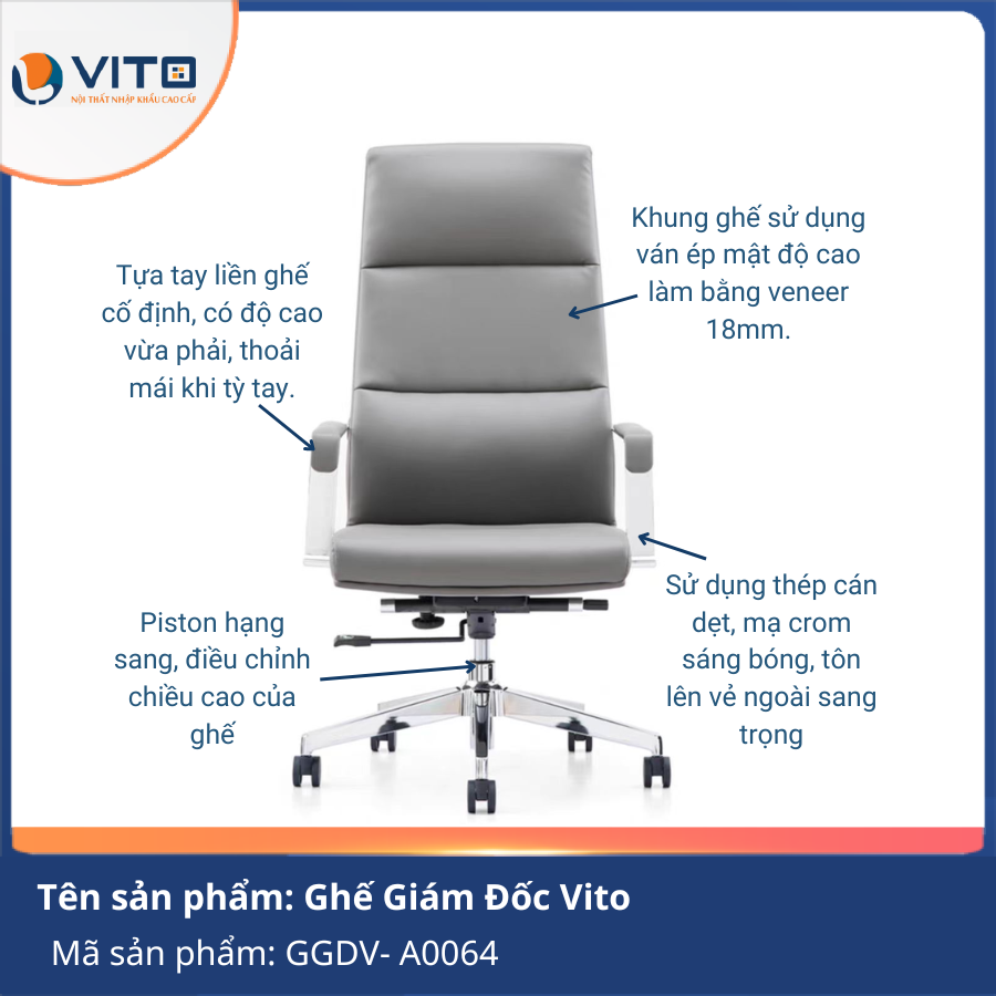 Ghế giám đốc Vito GGDV- A0064 