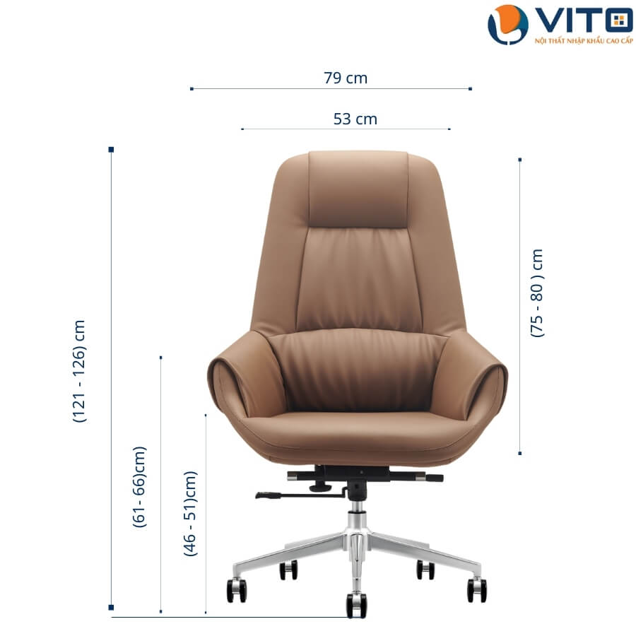 Ghế lãnh đạo da bò Vito GLDV - YS2212B