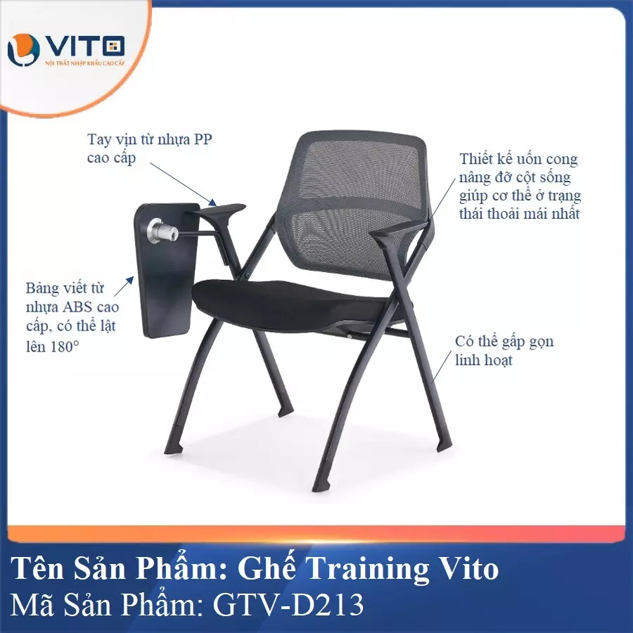 Ghế Đào Tạo Cao Cấp Vito GTV-D213