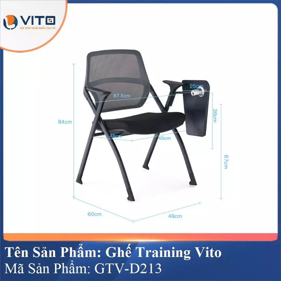 Ghế Đào Tạo Cao Cấp Vito GTV-D213