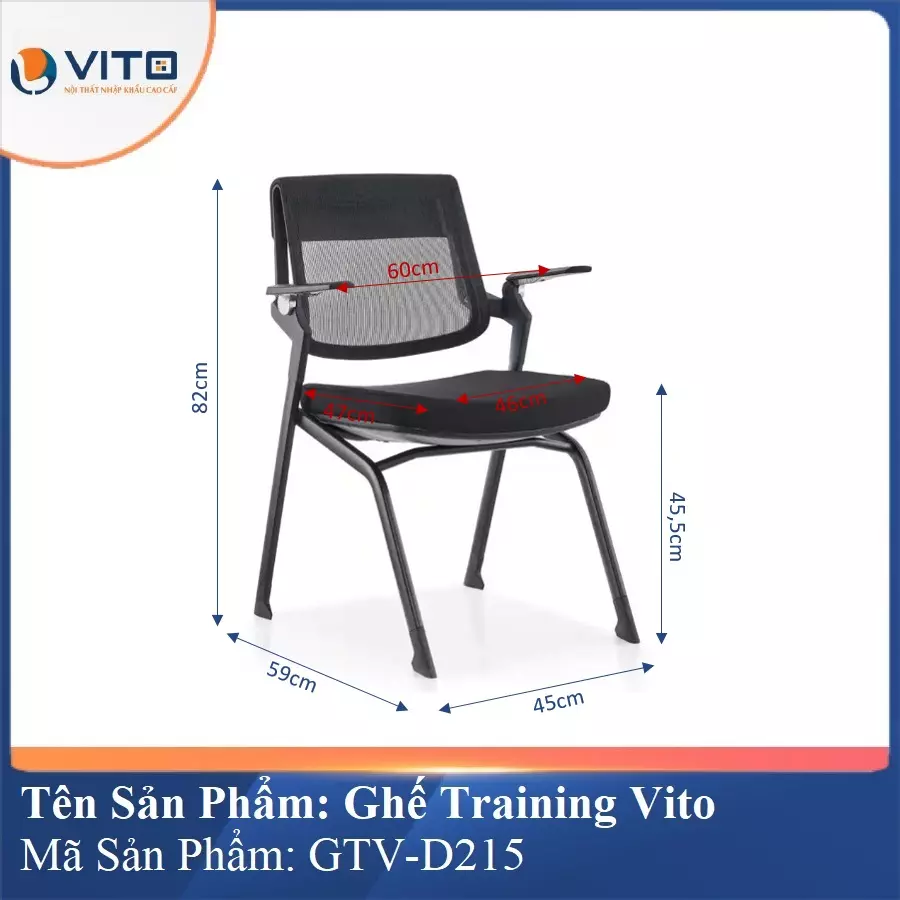 Ghế Đào Tạo Cao Cấp Vito GTV-D215