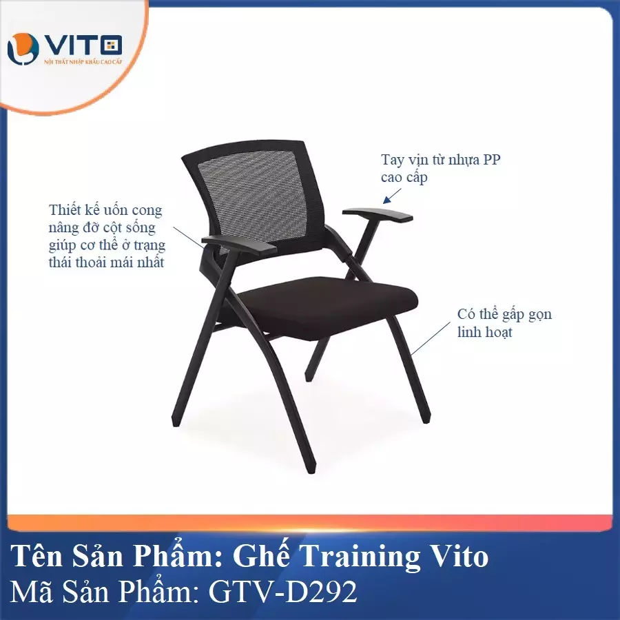 Ghế Đào Tạo Cao Cấp Vito GTV-D292