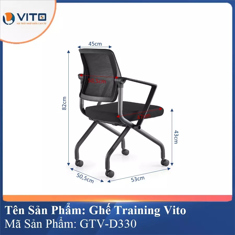 Ghế Đào Tạo Cao Cấp Vito GTV-D330