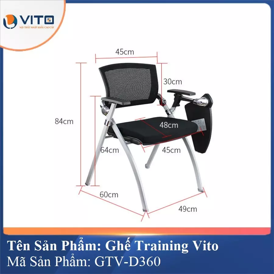 Ghế Đào Tạo Cao Cấp Vito GTV-D360