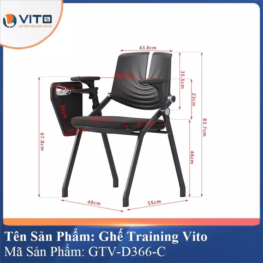 Ghế Đào Tạo Cao Cấp Vito GTV-D366-C