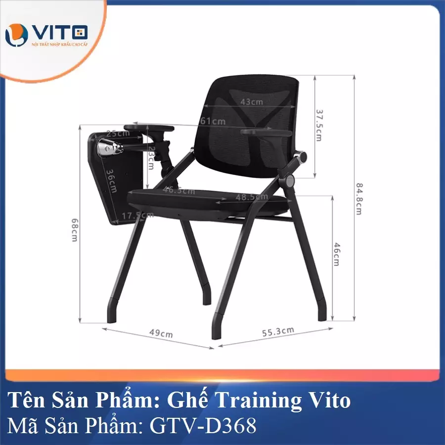 Ghế Đào Tạo Cao Cấp Vito GTV-D368