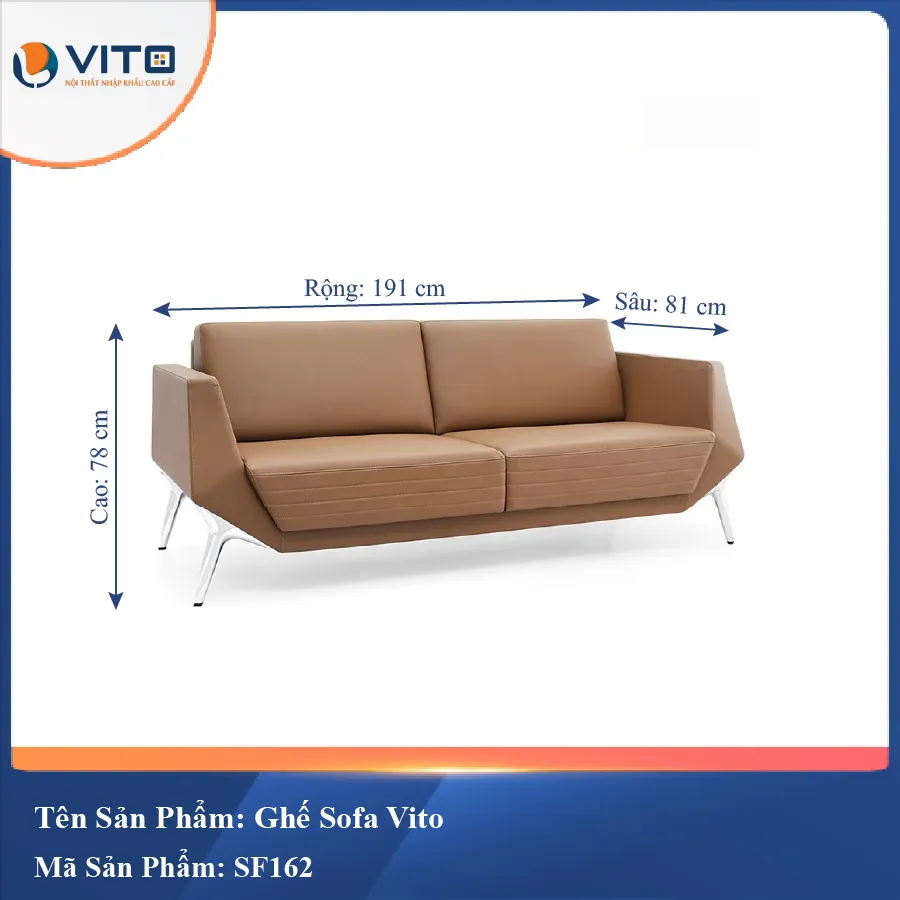 Bộ Ghế Sofa da cao cấp Vito SF162