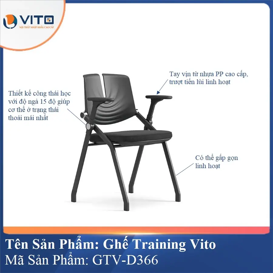 Ghế Đào Tạo Cao Cấp Vito GTV-D366