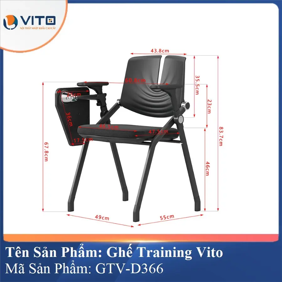 Ghế Đào Tạo Cao Cấp Vito GTV-D366