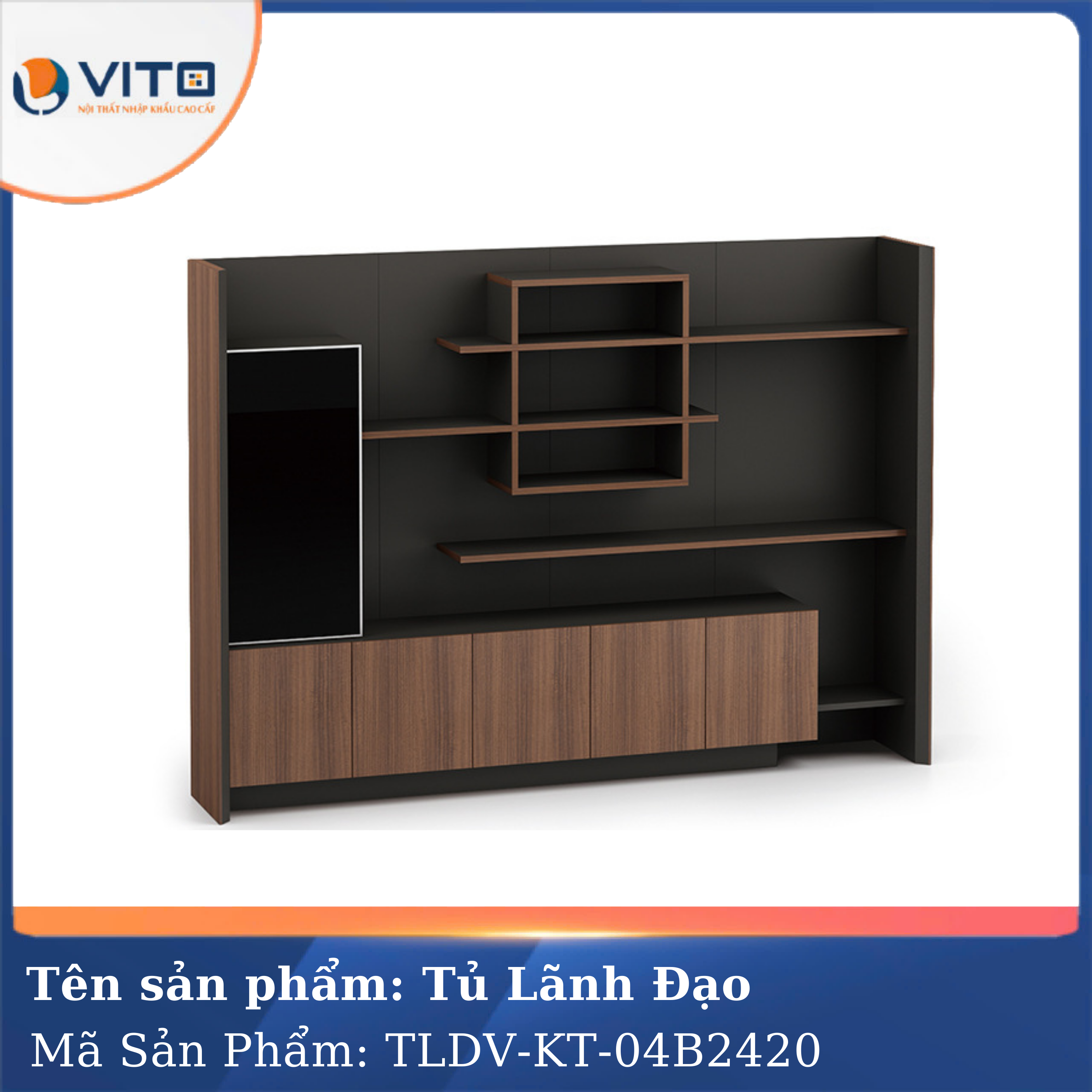 Tủ tài liệu lãnh đạo Vito TLDV-KT-04B2420