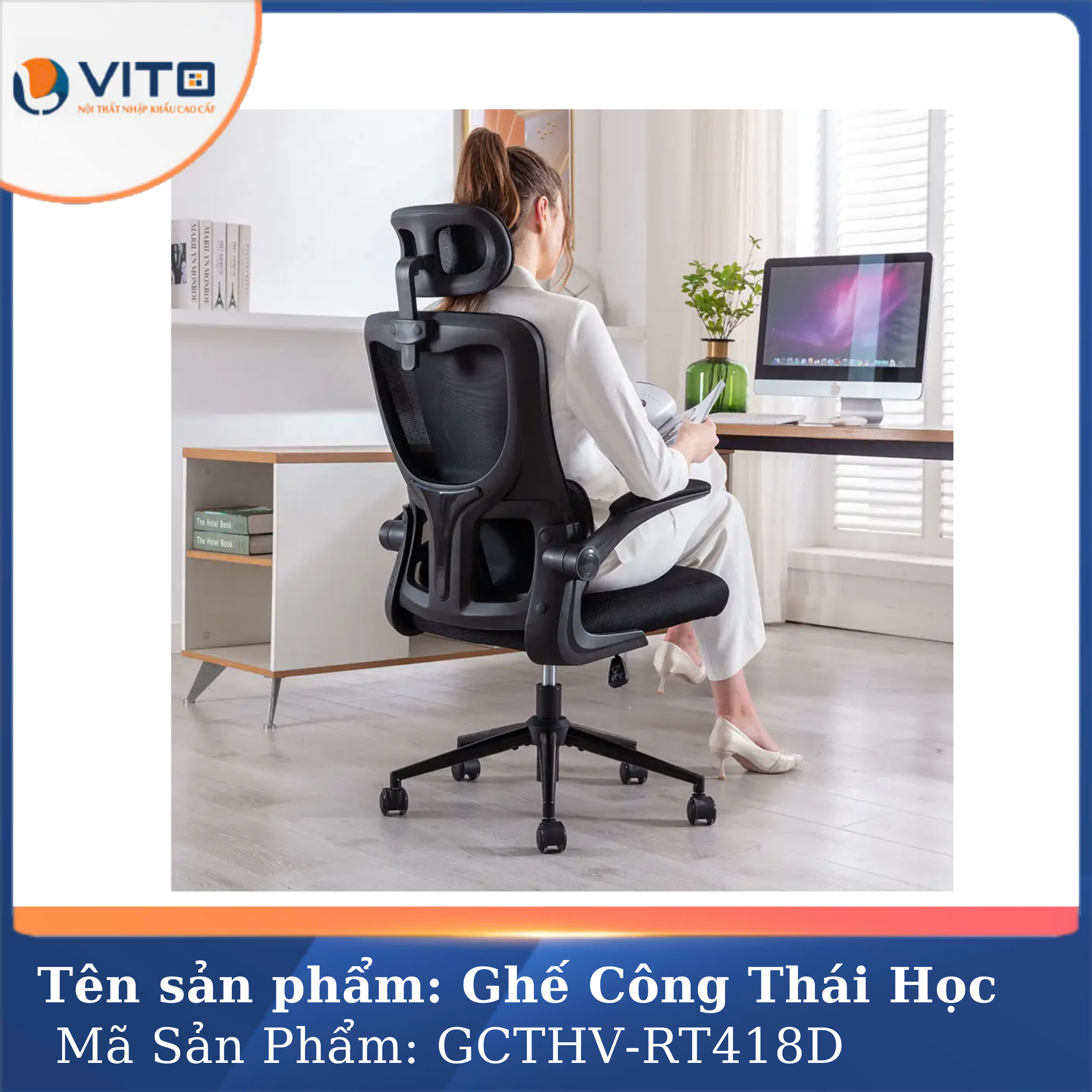 Ghế công thái học Vito GCTHV-RT418D