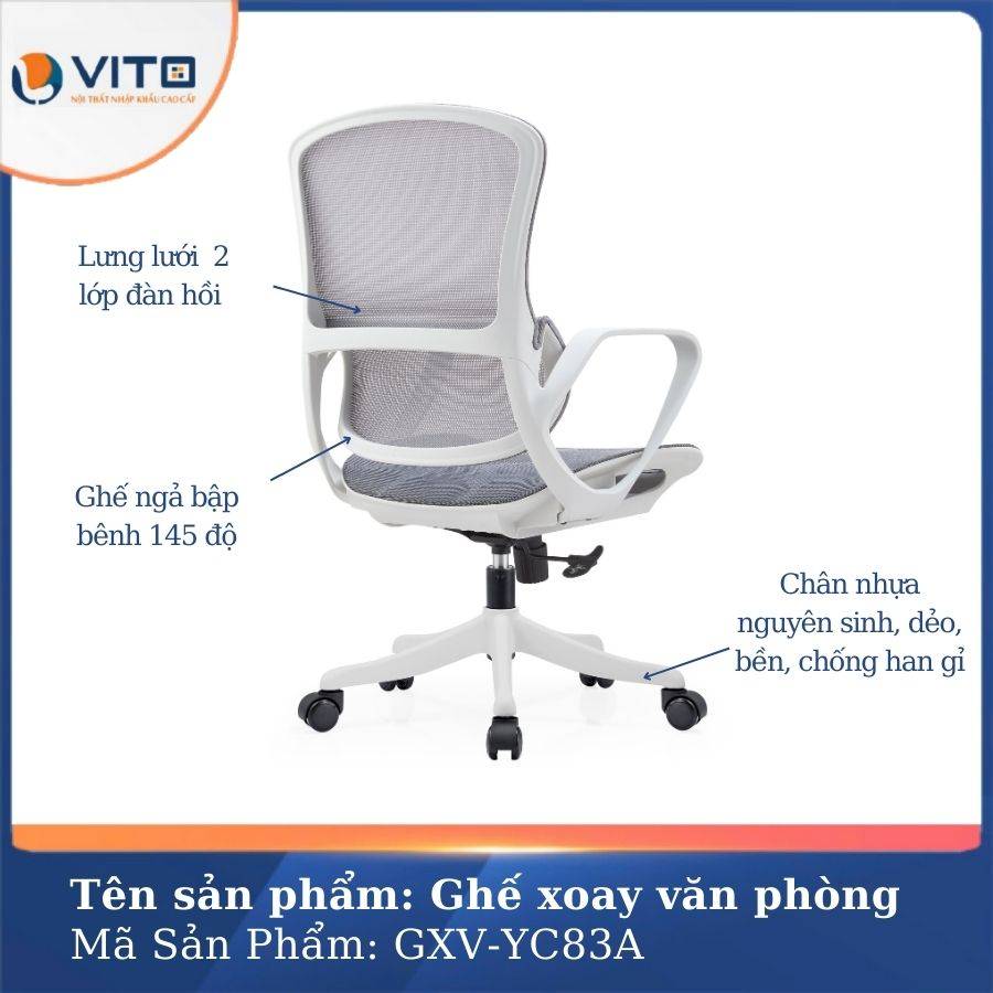 Ghế xoay văn phòng Vito GXV-YC83A