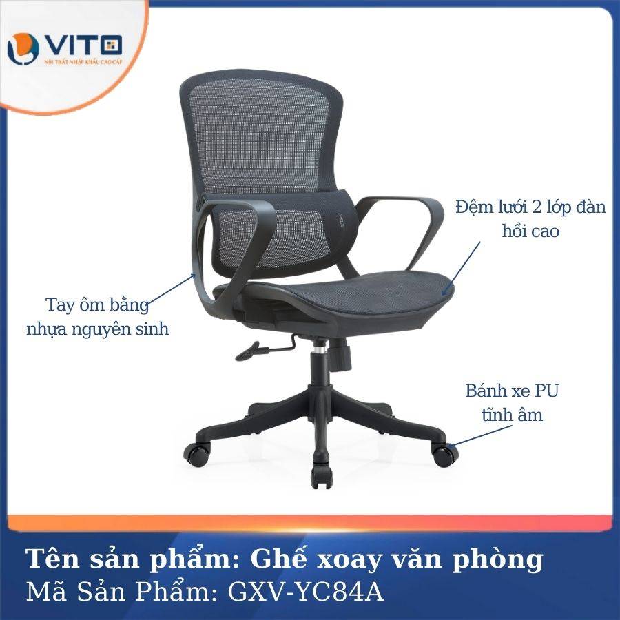 Ghế xoay văn phòng Vito GXV-YC84A