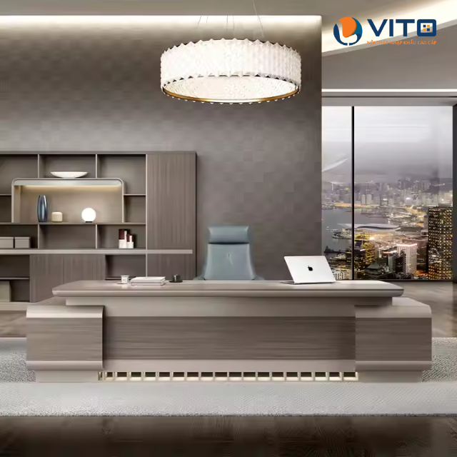 CÁCH CHỌN BÀN CHỦ TỊCH CHO NGƯỜI MỆNH MỘC SANG TRỌNG, HIỆN ĐẠI Bàn chủ tịch cho người mệnh Mộc cao cấp
