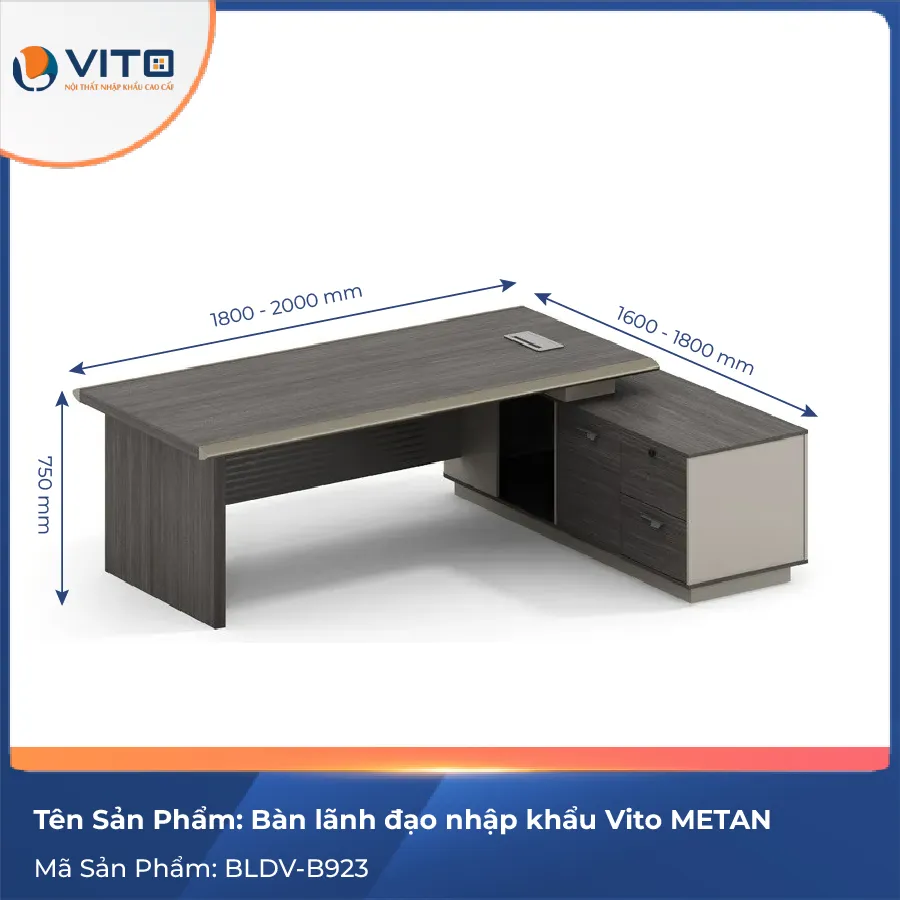 Bàn lãnh đạo nhập khẩu Vito BLDV-B923