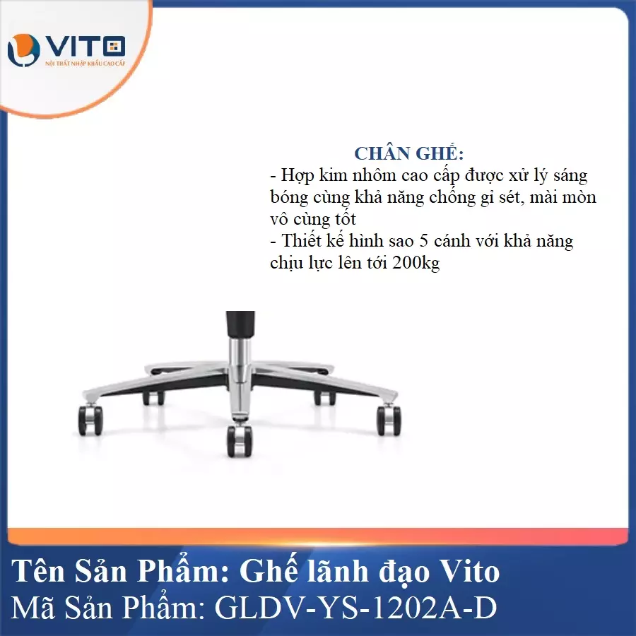 Ghế Lãnh Đạo Da GLDV-YS-1202A-D