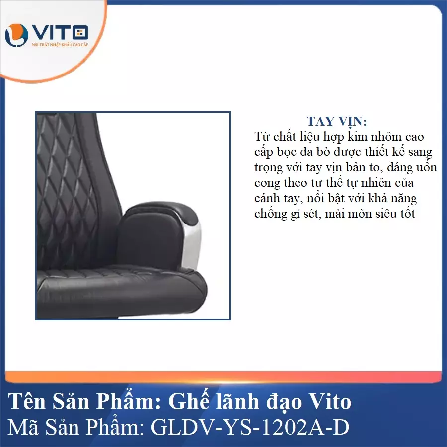 Ghế Lãnh Đạo Da GLDV-YS-1202A-D