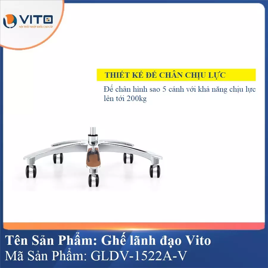 Ghế lãnh đạo da Vito GLDV-1522A-V