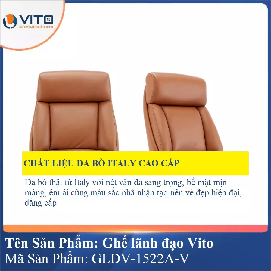 Ghế lãnh đạo da Vito GLDV-1522A-V