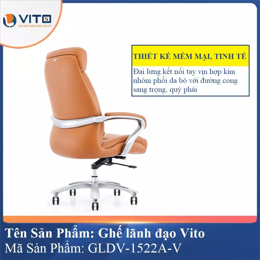 Ghế lãnh đạo da Vito GLDV-1522A-V