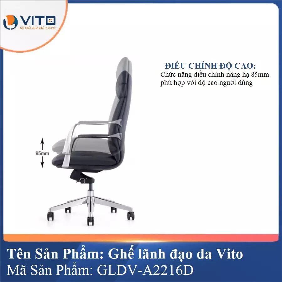 Ghế lãnh đạo da Vito GLDV-A2216D