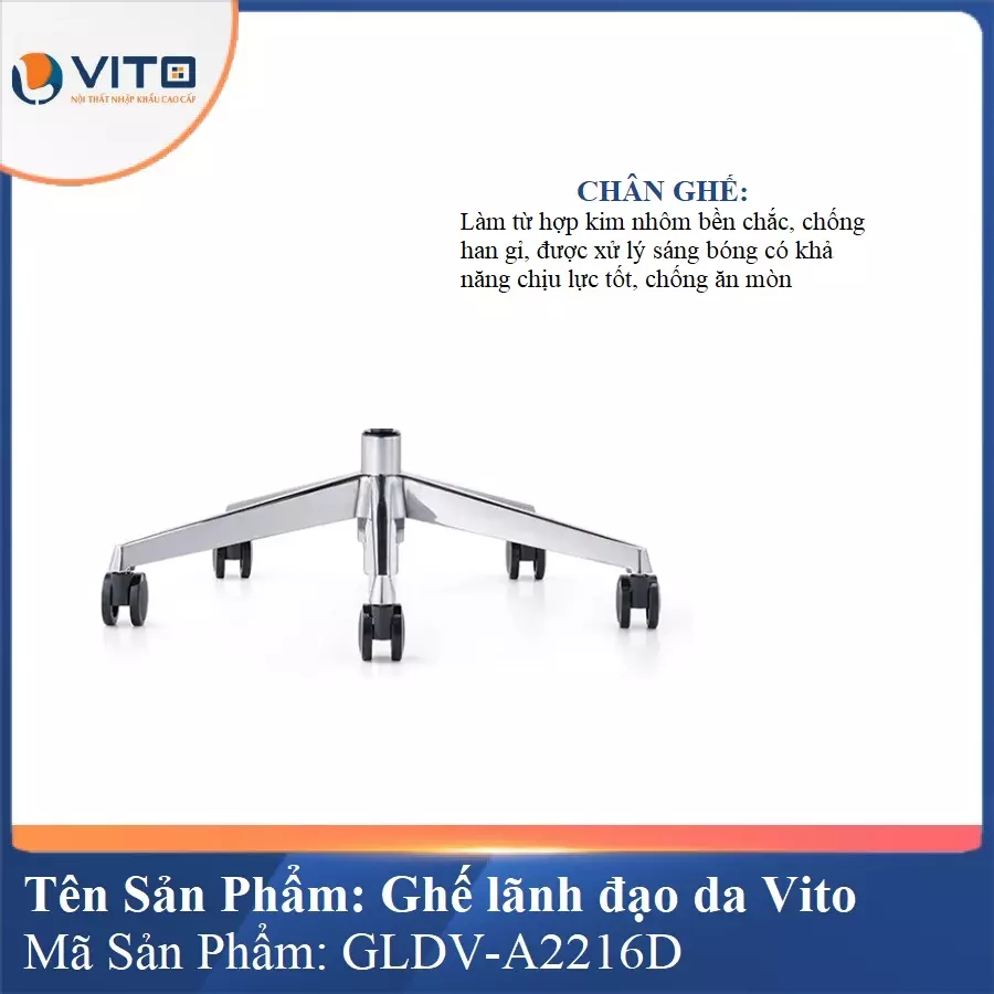 Ghế lãnh đạo da Vito GLDV-A2216D