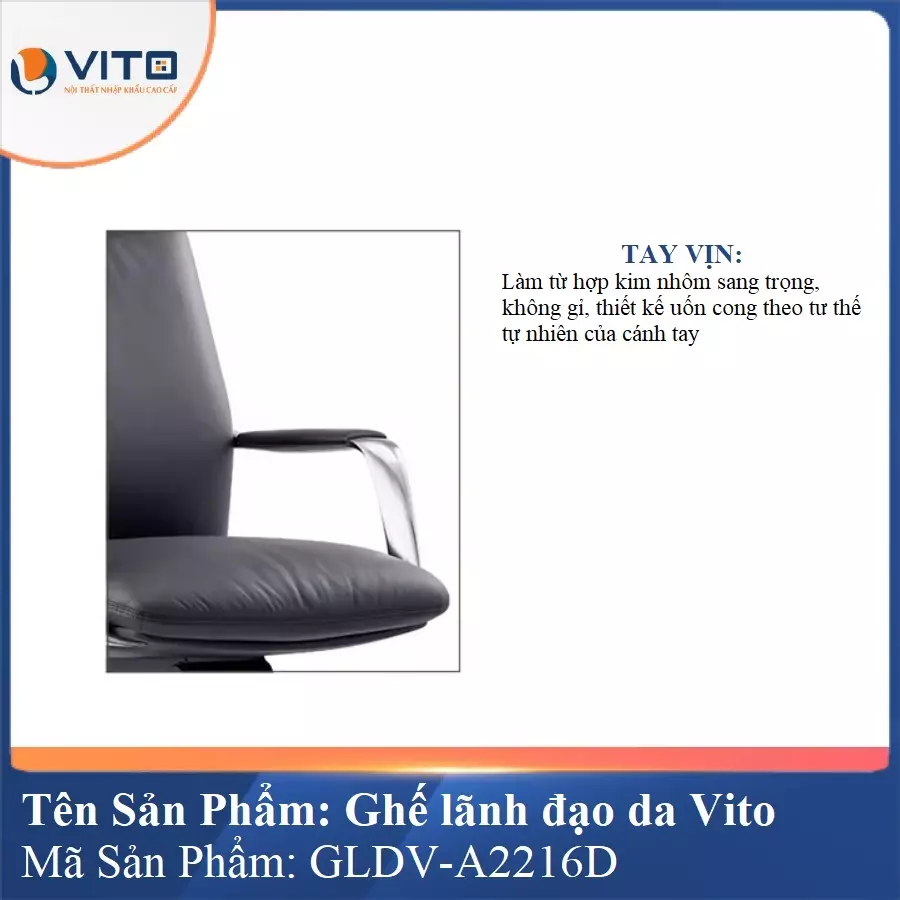 Ghế lãnh đạo da Vito GLDV-A2216D