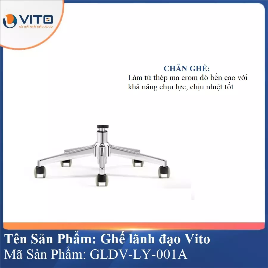 Ghế lãnh đạo da bò Vito GLDV-LY-001A