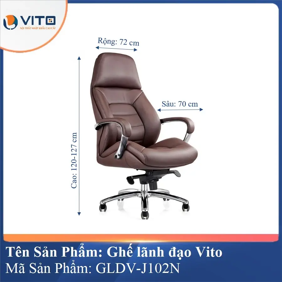 Ghế Lãnh Đạo Da Vito GLDV-J102N