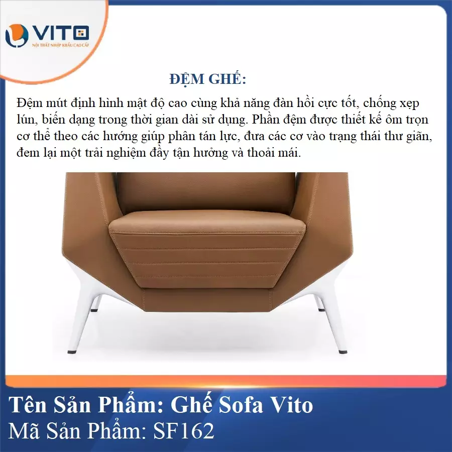 Bộ Ghế Sofa da cao cấp Vito SF162