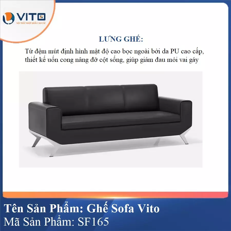 Bộ Ghế Sofa da cao cấp Vito SF165