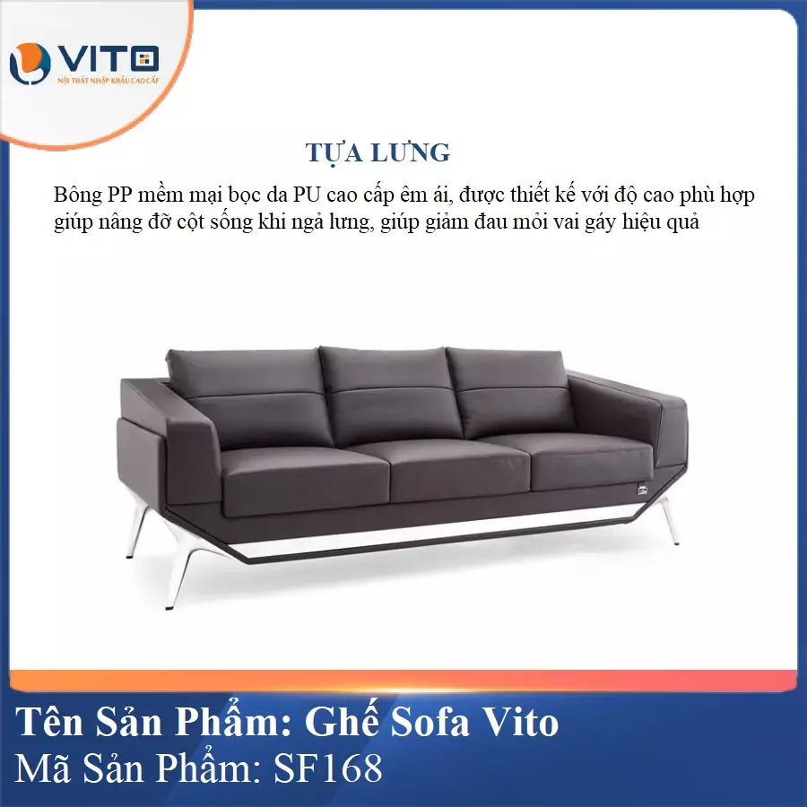 Bộ Ghế Sofa da cao cấp Vito SF168